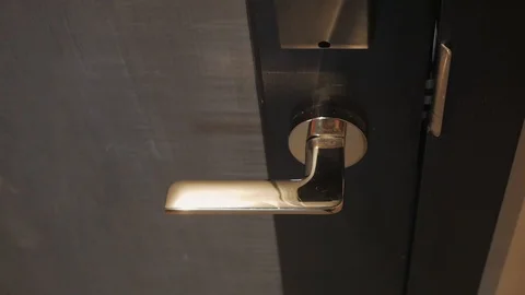 The man opens the door Video stock 94154804