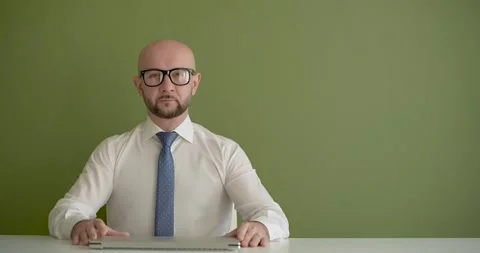 A man opens his laptop and starts working Stock Footage 267088088