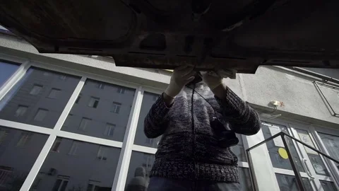 Man opens the trunk close-up Stock Footage 72105612