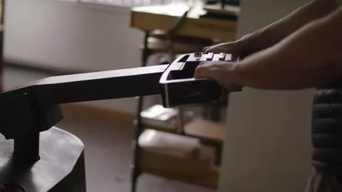 A man operating a forklift Stock Footage 137675841