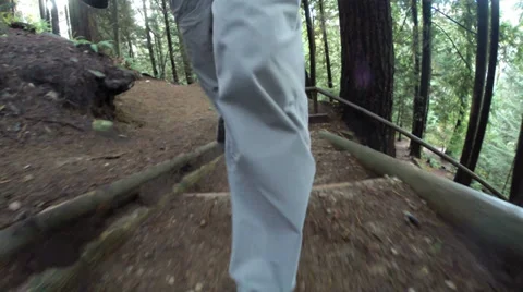 Man out hiking Stock Footage 35911350