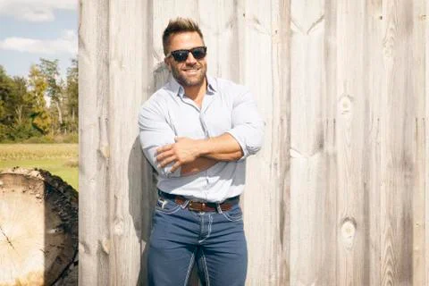 Man outdoor background Stock Photos