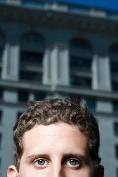 Man outside a building Stock Photos