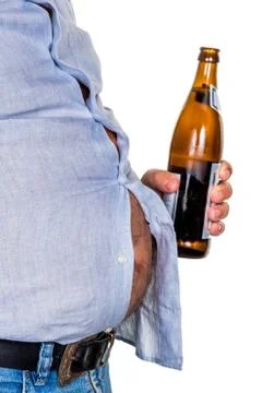 Man with overweight Stock Photos