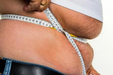 Man with overweight Stock Photos