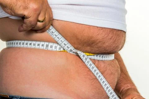 Man with overweight Stock Photos