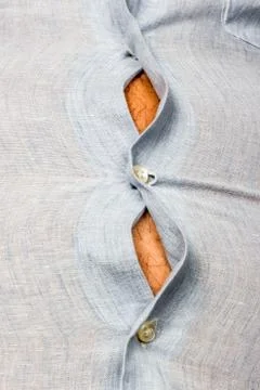 Man with overweight Stockfoto's