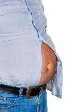 Man with overweight Stock Photos