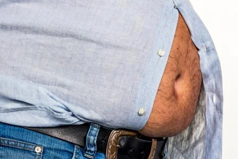 Man with overweight 스톡 사진