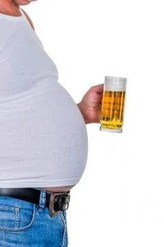 Man with overweight Stock Photos