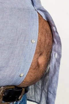 Man with overweight Stock Photos