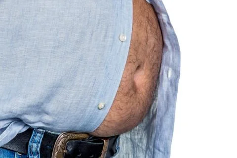 Man with overweight Stock Photos