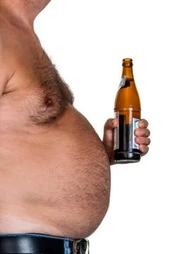 Man with overweight Stock Photos