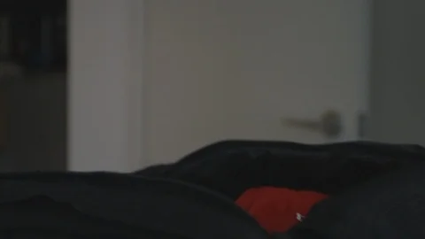 Man Packing Clothes in Suitcase Stock Footage 118091752