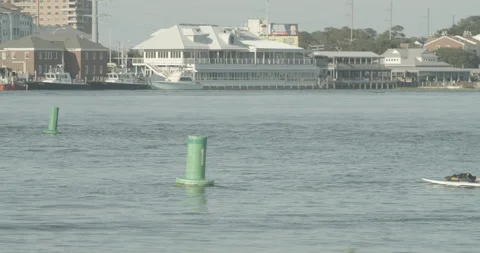 Man on Paddle Board Stock Footage 134299478