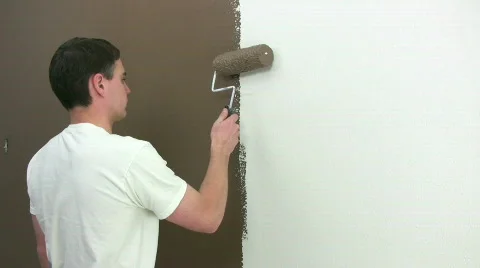 Man Painting Stock Footage 376695