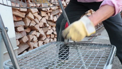 Man painting an object 動画素材 134592602