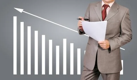 Man with paper Stock Photos