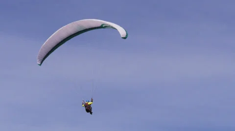 Man paragliding 스톡 동영상 38858629