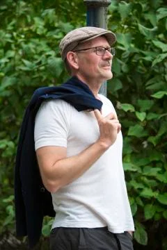 Man in park Stock Photos