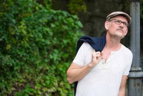 Man in park Stock Photos