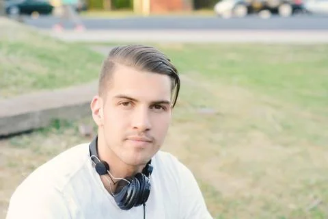 Man at the park. Stock Photos