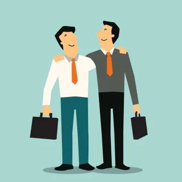 Man partnership Stock Illustration