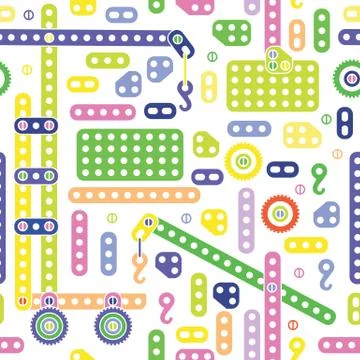 Man pattern with cranes Stock Illustration