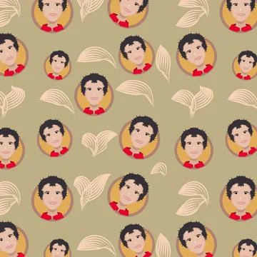 Man pattern Stock Illustration