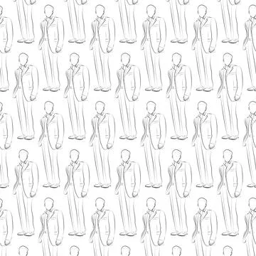 Man pattern Stock Illustration