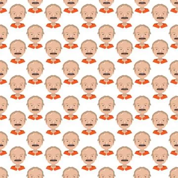Man pattern Stock Illustration