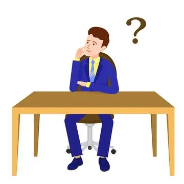 The man paused Stock Illustration