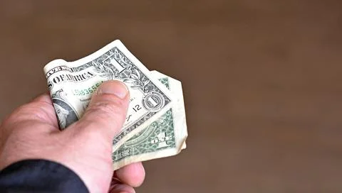 Man pay mpney Stock Photos