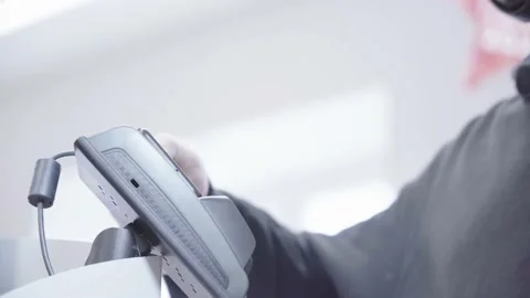 Man pays for purchases using a smartphone at the POS terminal Stock Footage 145047090