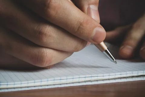 Man with a pen Stock Photos