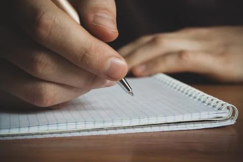 Man with a pen Stock Photos