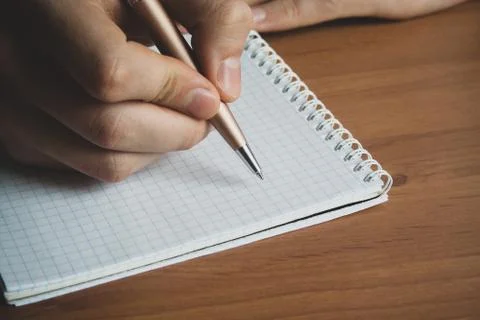 Man with a pen Stock Photos