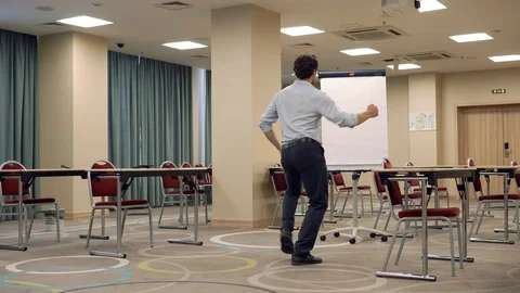 Man performing funny dance Stock Footage 94345453