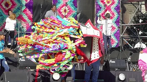 A man performs the bull Dance Stock-Footage 99500088