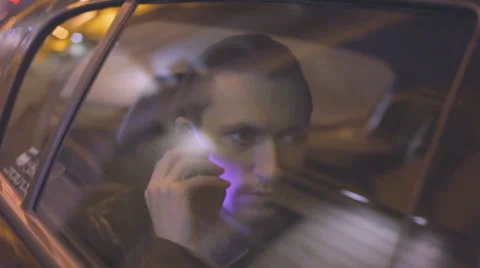 The man on the phone in the car 스톡 동영상 58593564