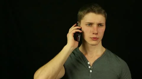 Man on the phone Stock Footage 21428557
