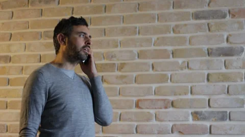 Man with phone Stock Footage 34411843
