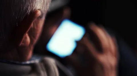 The man with the phone Stock Footage 58656752