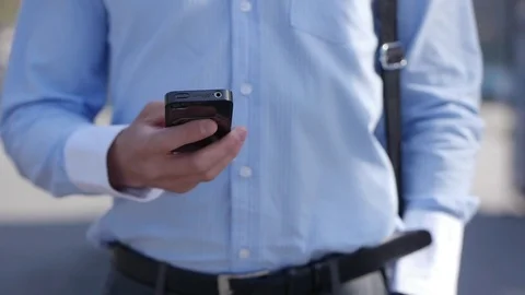 Man with phone Stock Footage 81264217