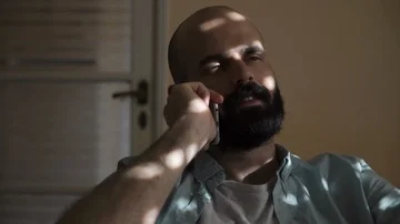 Man on the Phone Video stock 85604569