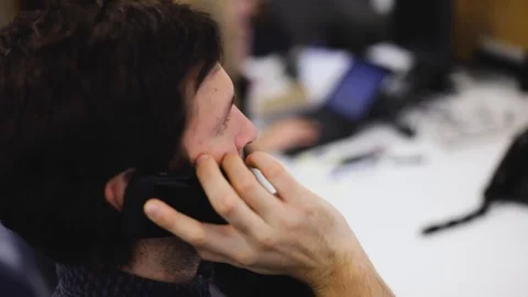 Man on Phone Stock Footage 120018115