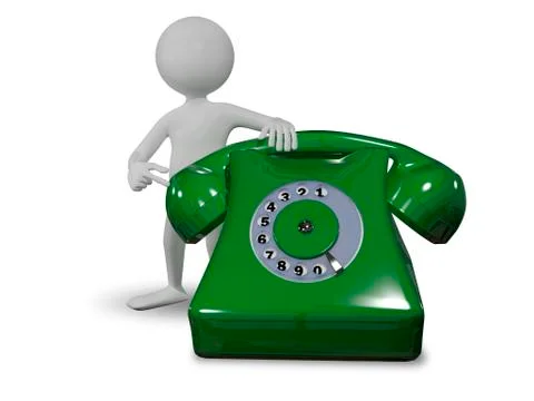 Man with phone Stock Illustration
