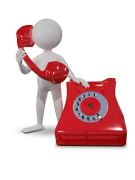 Man with phone Illustrazione stock