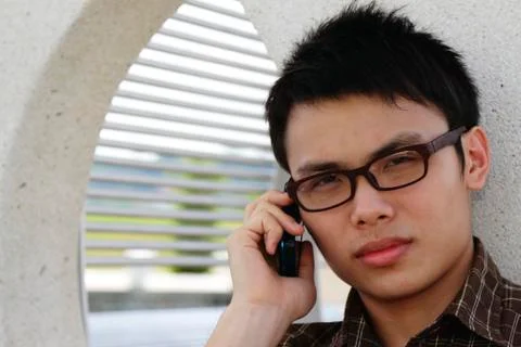 Man on the phone Stock Photos