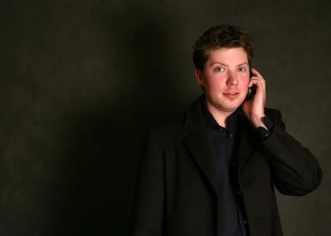 The man with the phone Stock Photos